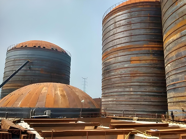 马龙焦粉钢板仓